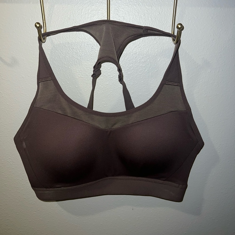 Brown Gym Shark Sports Bra - Size Small